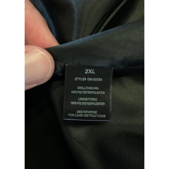 Fashion Nova Men Coat Mens 2XL Black Classic Overcoat Long Dressy Jacket Poly - Picture 13 of 14